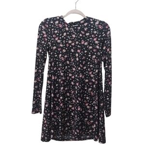 BCBGeneration Ladied Long Sleeve Floral Print Midi Dress